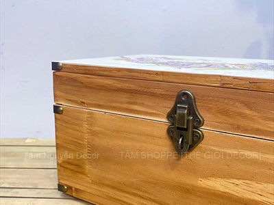Rương gỗ phong cách cổ điển [06 Kiểu] KT30x20x15cm RUONG-GO-03